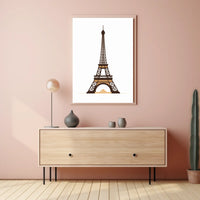 Eiffel Tower Modern Minimalist Travel Poster