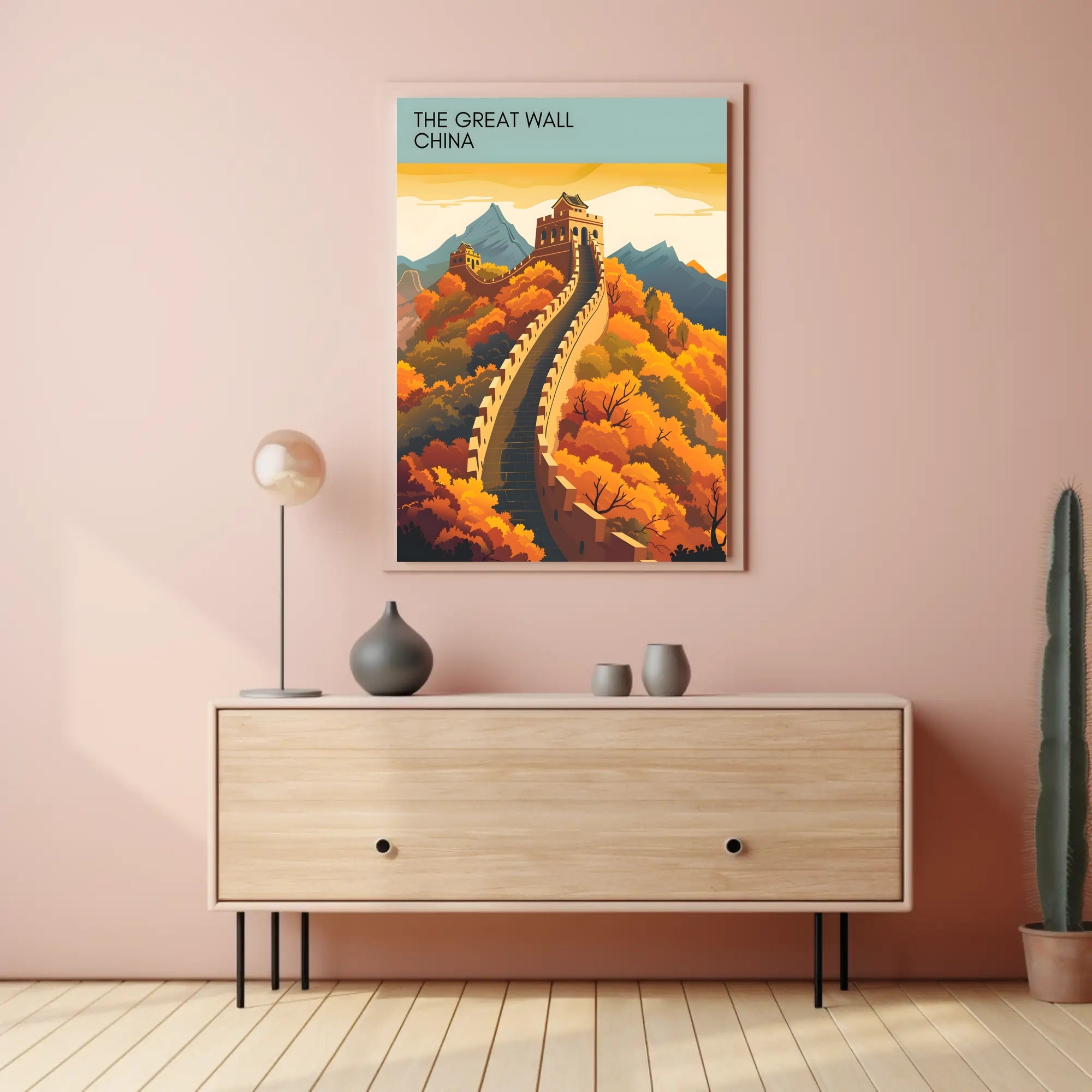 The Great Wall China Travel Poster