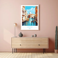 Venice Canal Scene Poster