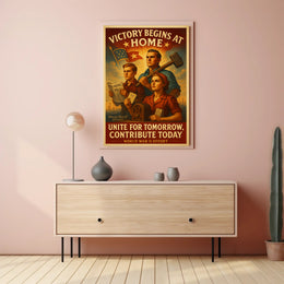 Victory Begins at Home Poster