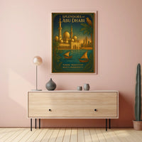 Abu Dhabi Architectural Splendor Poster