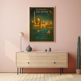 Abu Dhabi Architectural Splendor Poster
