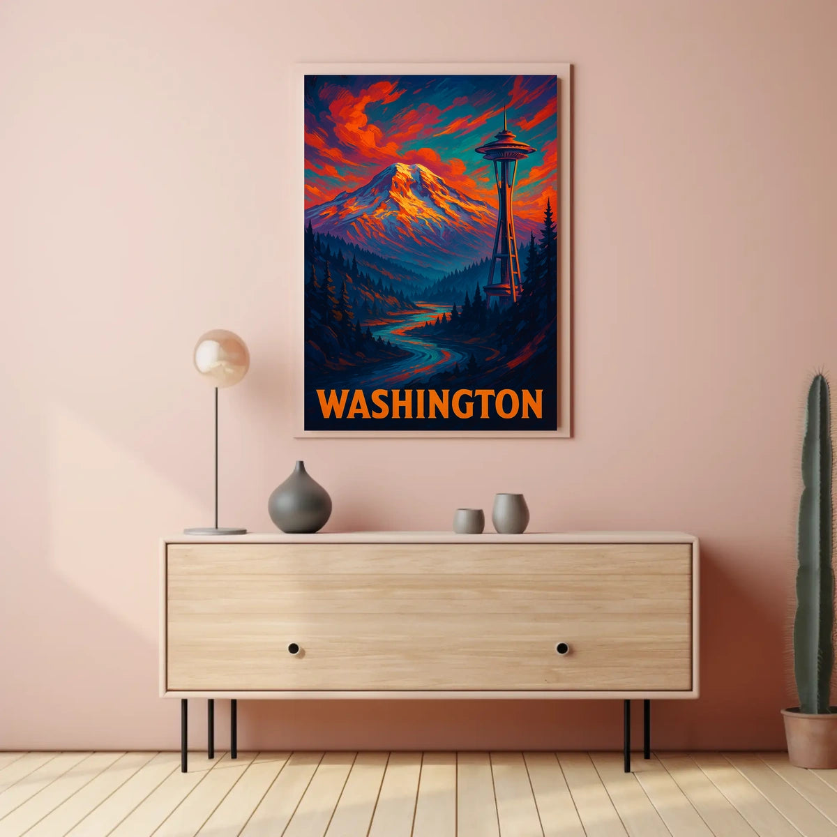 Washington State Scenic Poster