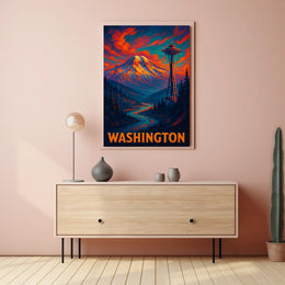 Washington State Scenic Poster