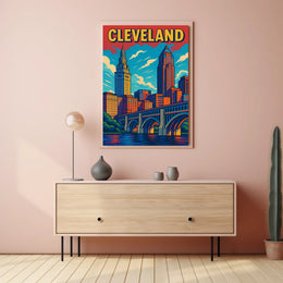 Cleveland Cityscape Poster
