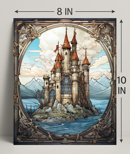 Enchanted Castle By The Sea Poster