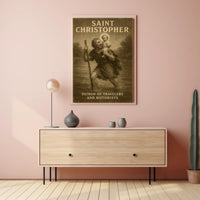 Saint Christopher Patron Of Travelers Poster