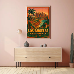 Los Angeles California Dreaming Poster