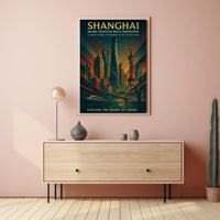 Shanghai Where Tradition Meets Innovation Poster