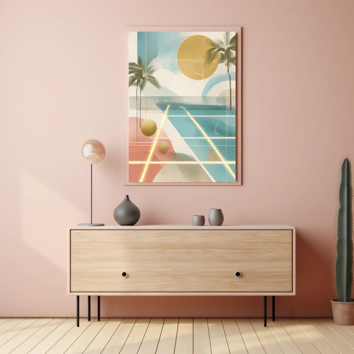 Abstract Tropical Escape Poster