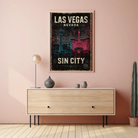 Las Vegas Sin City Poster PosterGoat