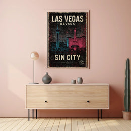 Las Vegas Sin City Poster PosterGoat
