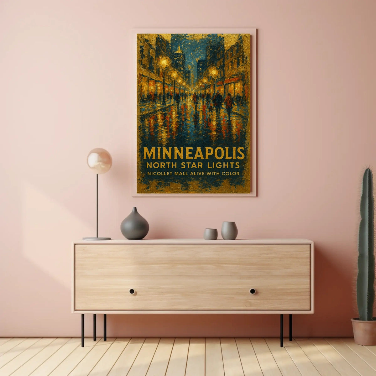 Minneapolis North Star Lights Poster