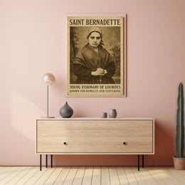 Saint Bernadette Young Visionary Of Poster