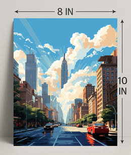 Urban Skyline Serenity Poster
