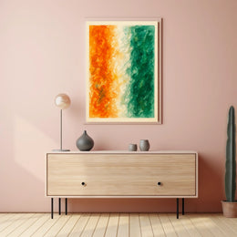 Abstract Tricolor Harmony Poster