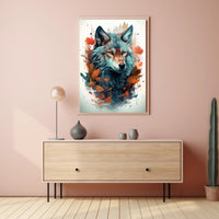 The Majestic Wolf Poster PosterGoat
