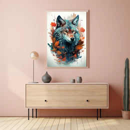 The Majestic Wolf Poster PosterGoat