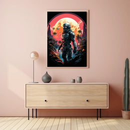 Futuristic Oasis Poster