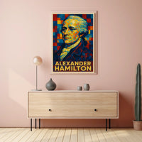 Alexander Hamilton A Vibrant Tribute Poster
