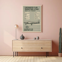 Lockheed P-80 Shooting Star Poster