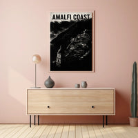 Amalfi Coast Poster Wall Art 18x24 Coastal Decor Print