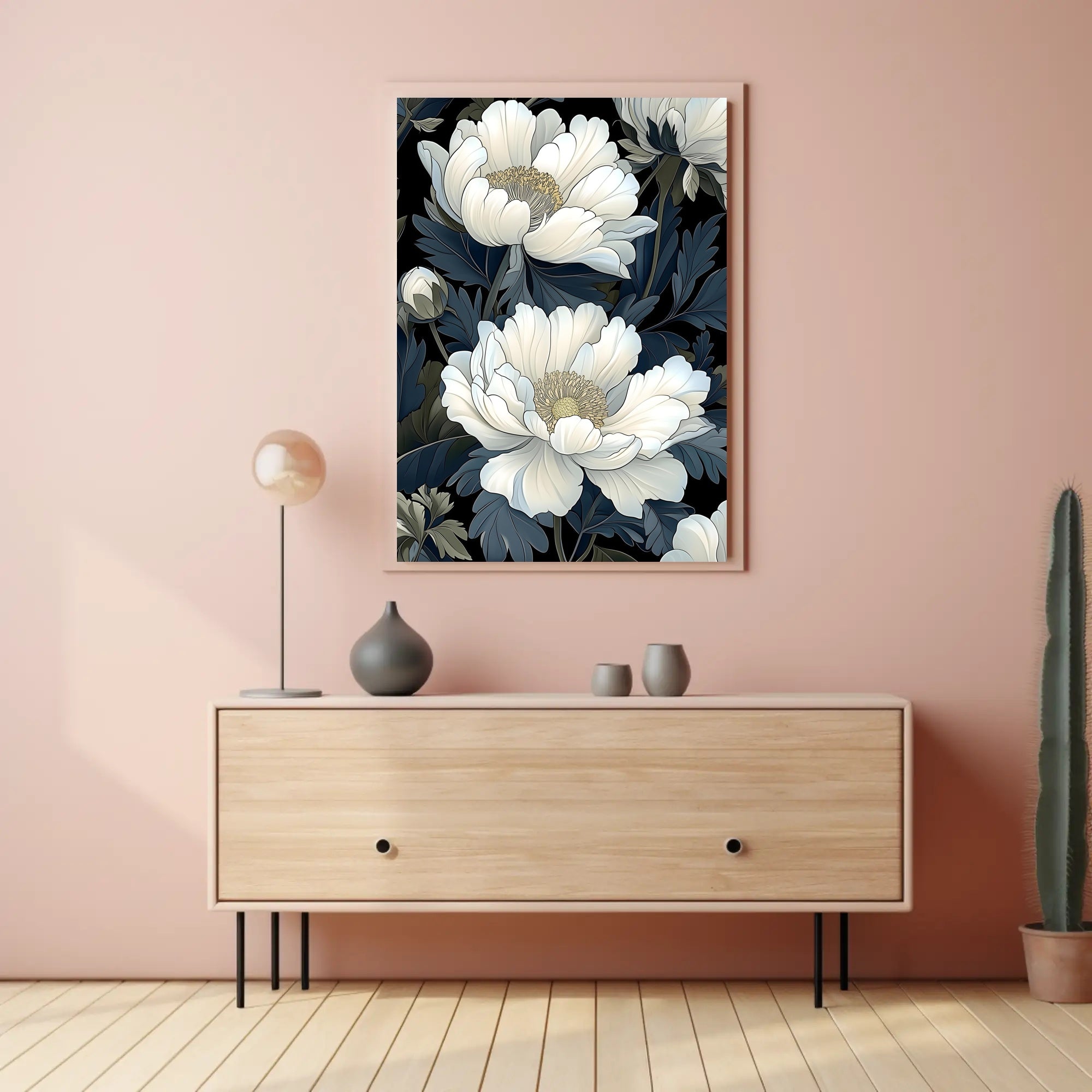 Elegant Blooms Art Print Wall Decor