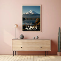 Mount Fuji Photorealism Scenic Traveler Poster
