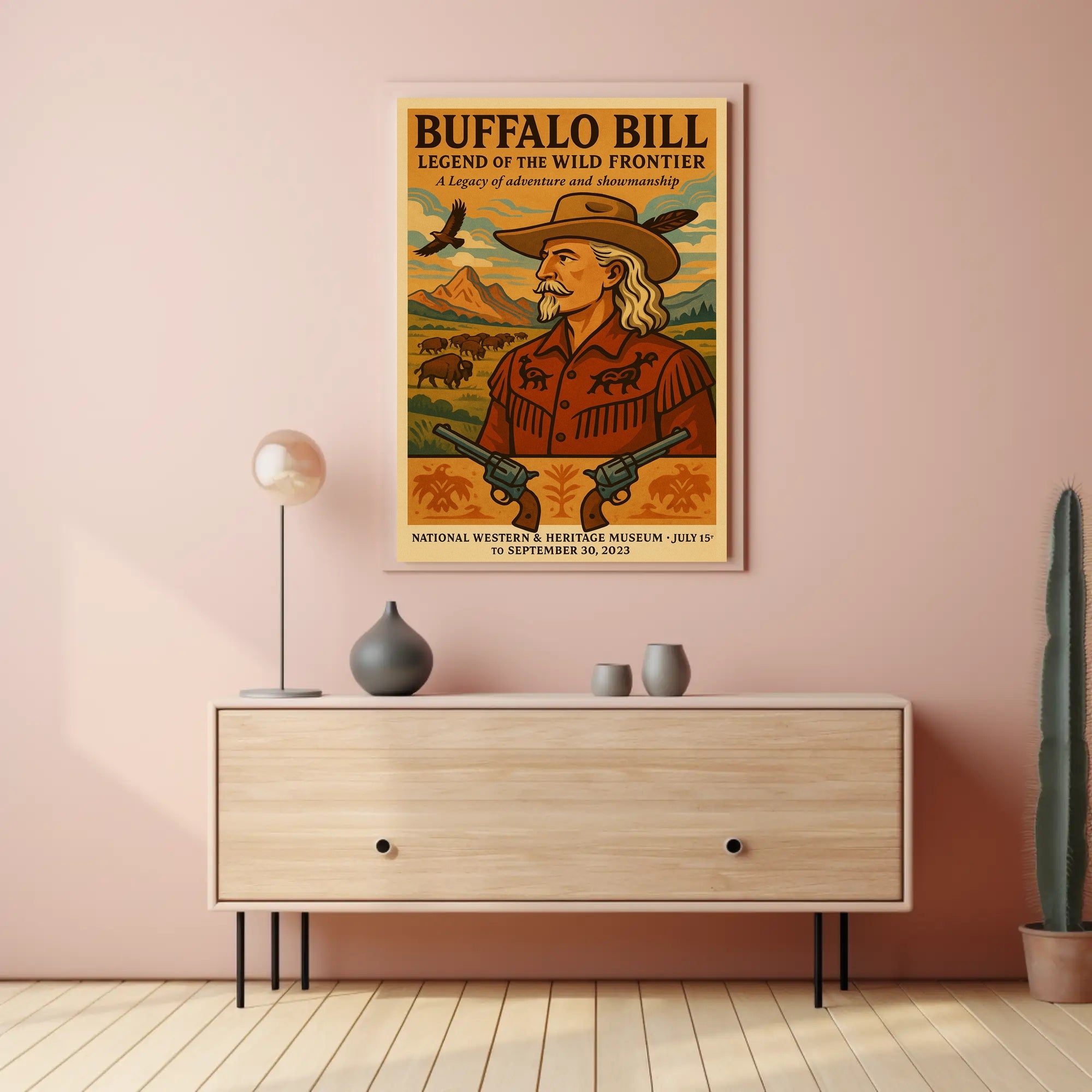 Buffalo Bill Legendary Heritage Adventure Poster Wall Art