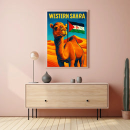 Western Sahara A Vibrant Tribute Poster