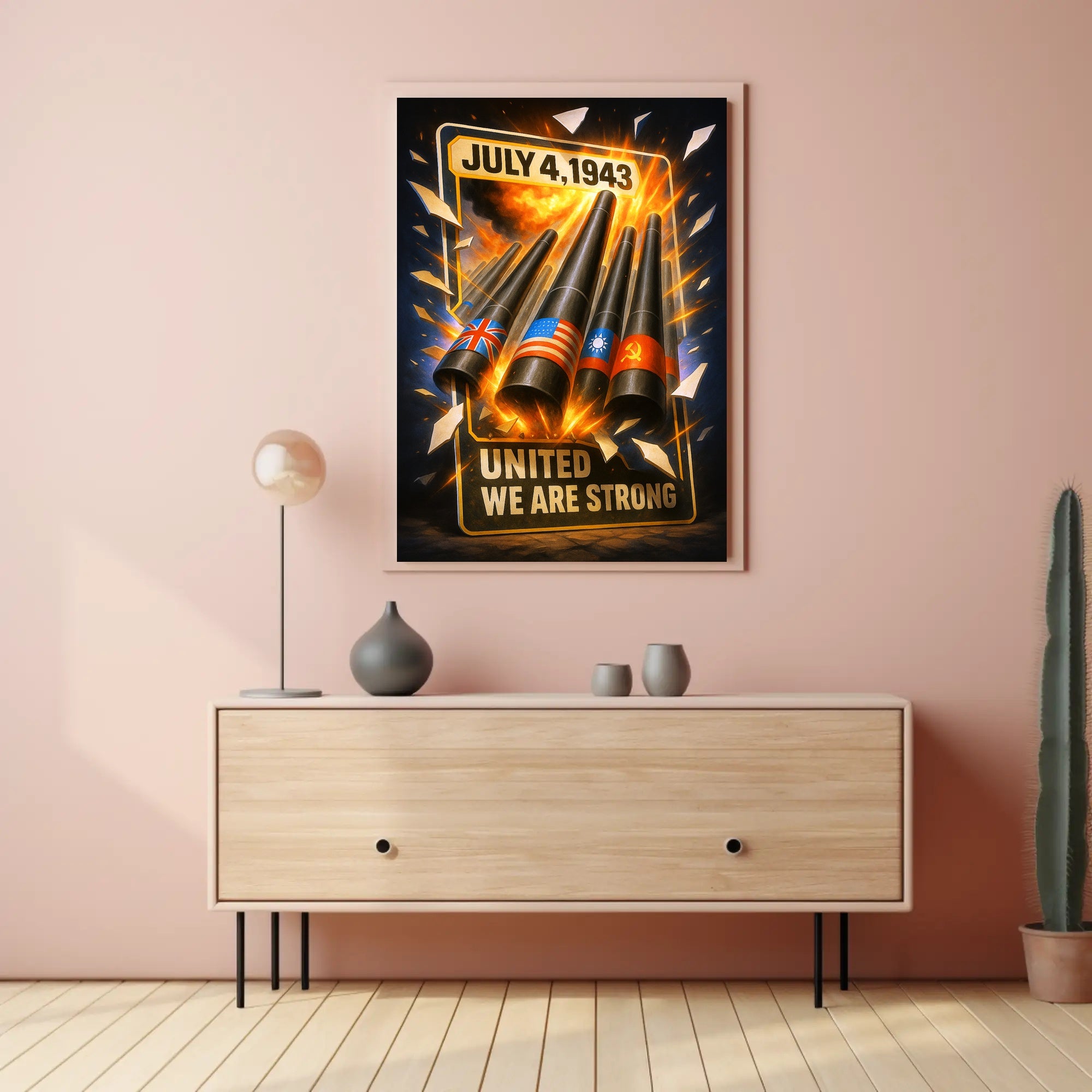 United We Are Strong July 4, 1943 Poster PosterGoat