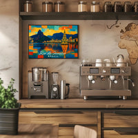 Rio de Janeiro Holiday Scene Poster