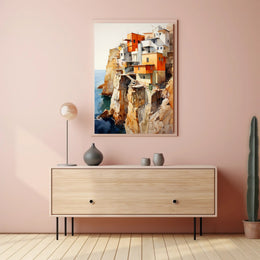 Cliffside Abodes Poster