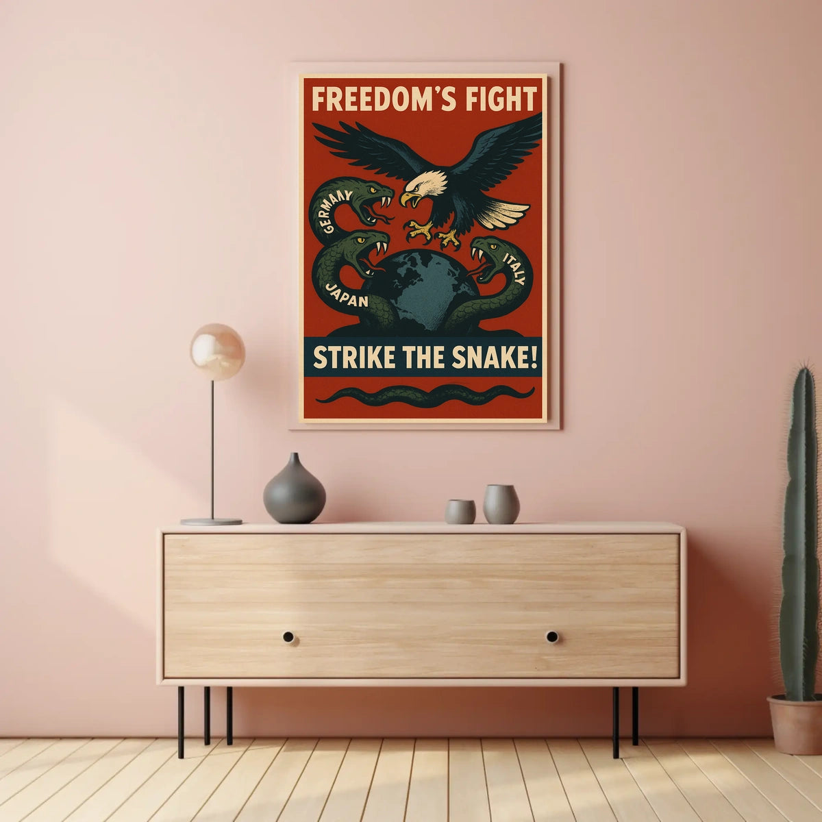 FreedomS Fight Strike The Snake Poster