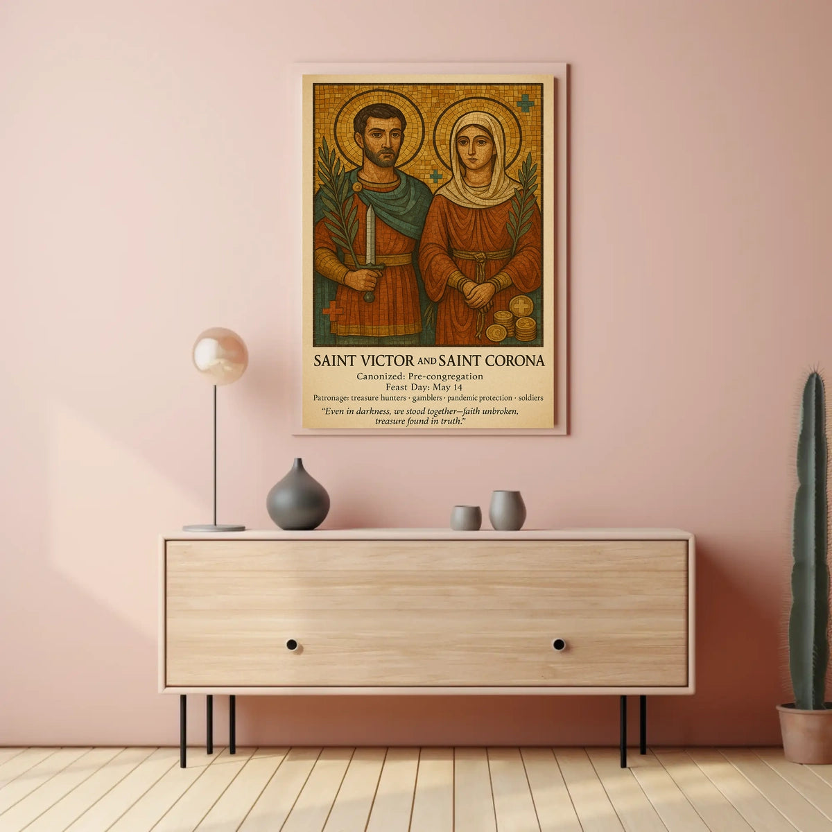Saint Victor And Saint Corona Poster