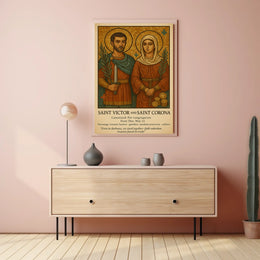 Saint Victor And Saint Corona Poster