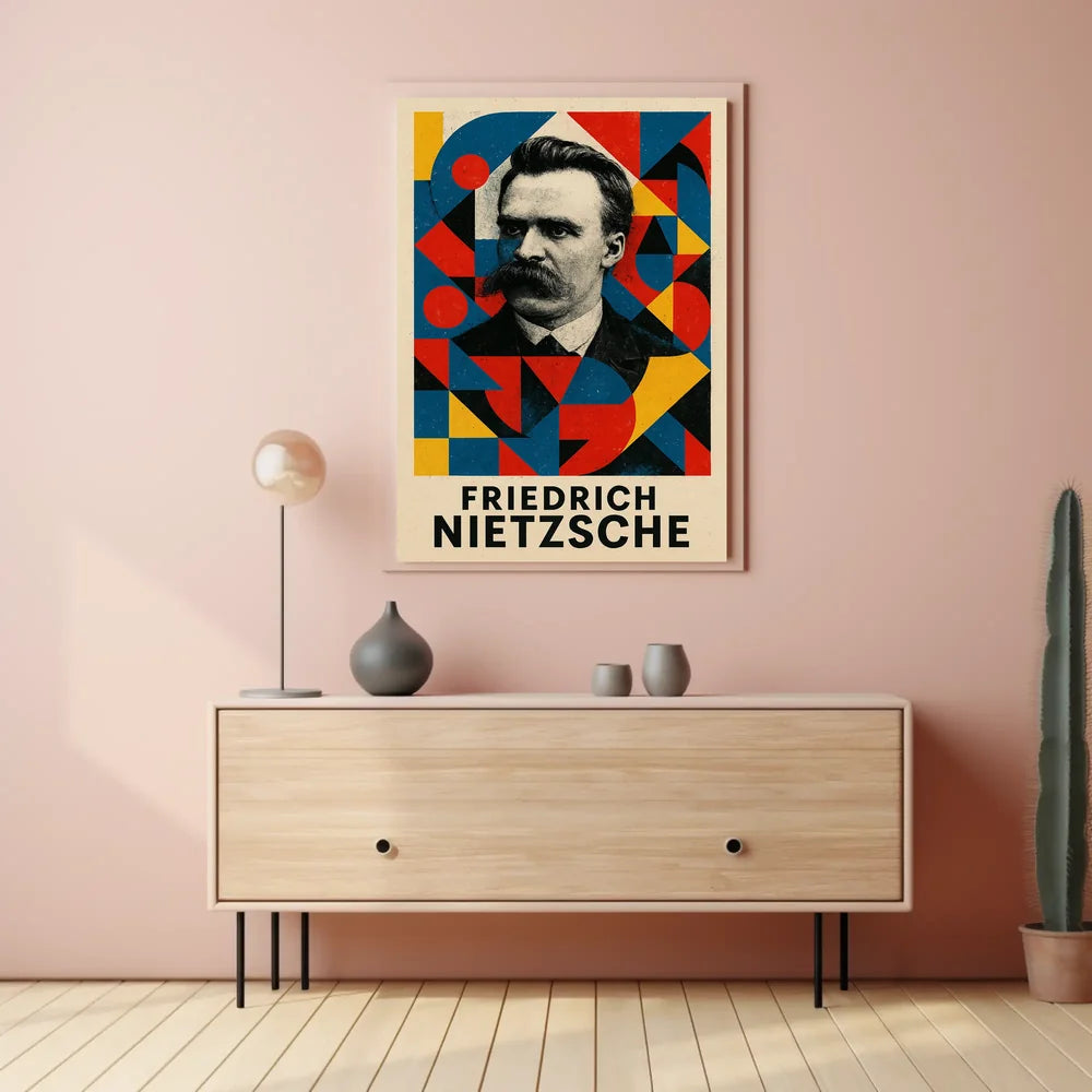 Abstract Expressionism Art Deco Style Poster