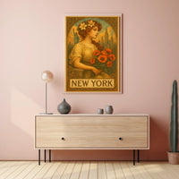 New York Art Nouveau Poster