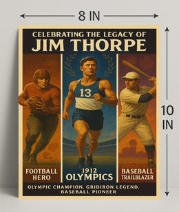 Celebrating the Legacy of Jim Thorpe Poster PosterGoat
