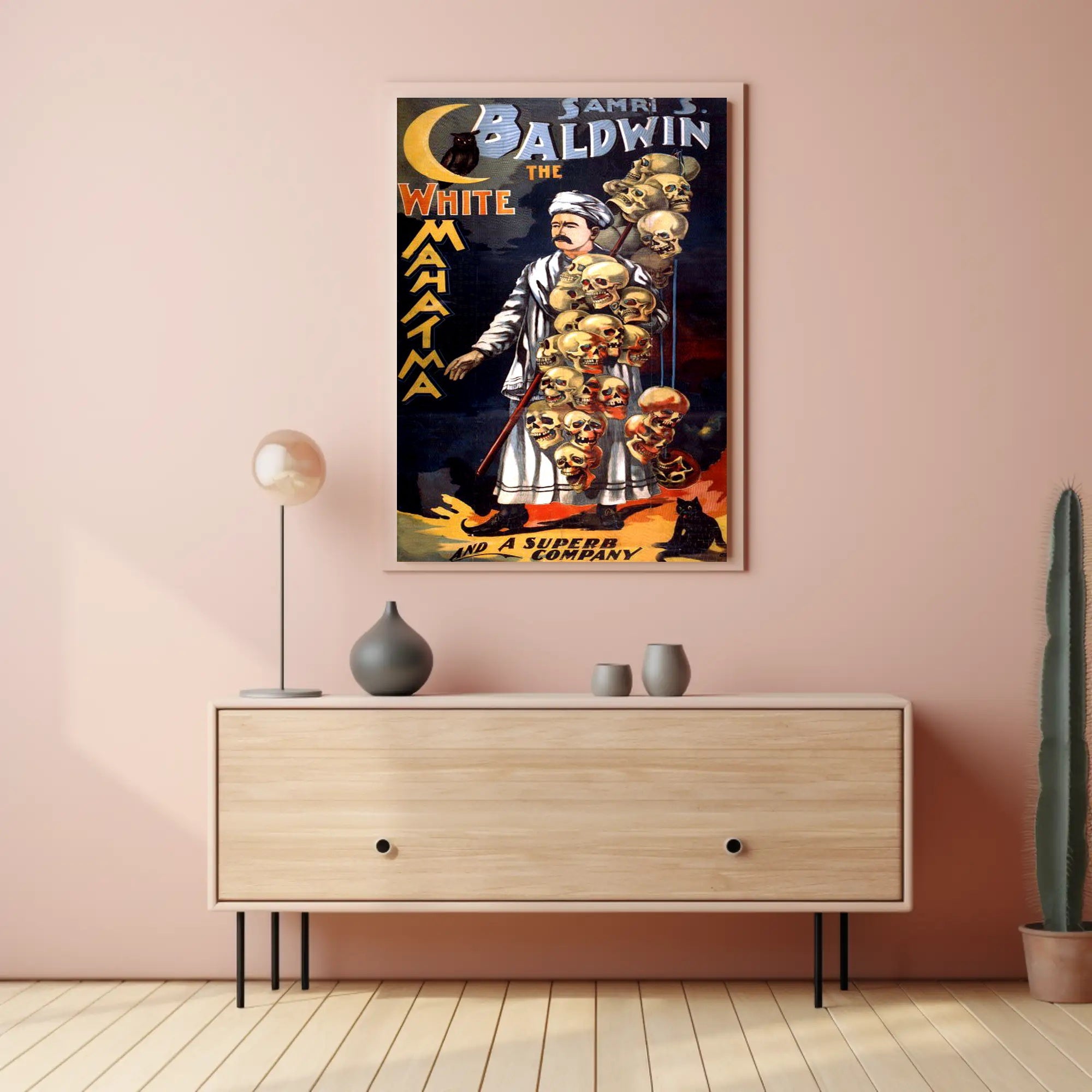 Samri S. Baldwin Mystical Vintage Theatre Poster