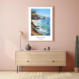 Big Sur Scenic Coast Travel Poster PosterGoat