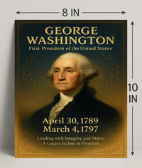 George Washington First President Poster PosterGoat