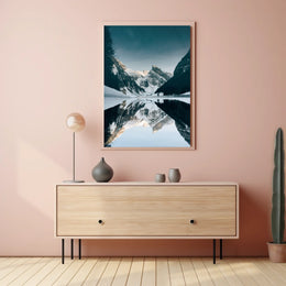 Breathtaking Winter Mountainscape: National Park Poster