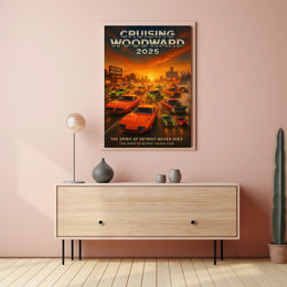 Cruising Woodward 2025 Poster PosterGoat