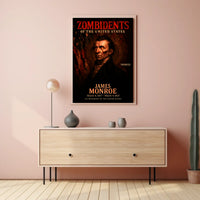 James Monroe 5th President of the United States Zombidents Poster Series