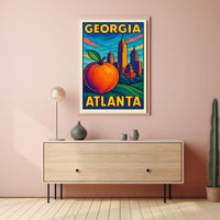 Georgia Atlanta Skyline Poster