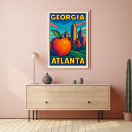 Georgia Atlanta Skyline Poster