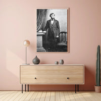Abraham Lincoln Glasses in Hand Poster Artwork PosterGoat