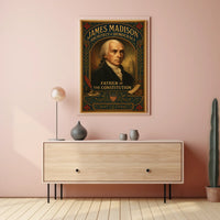 James Madison Architect of Democracy Poster