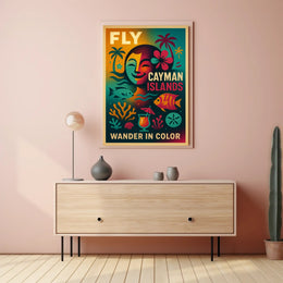 Wander in Color - Cayman Islands Poster
